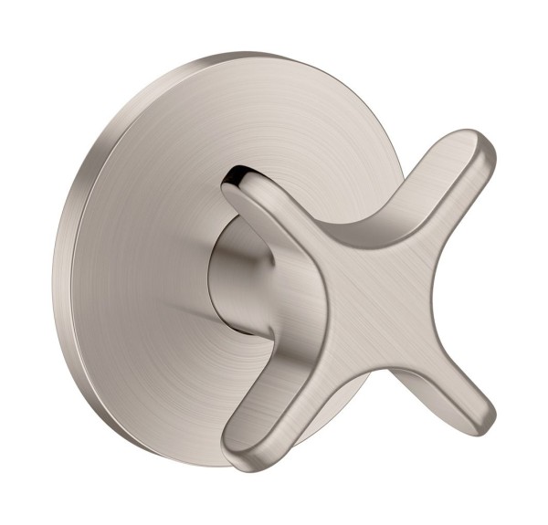 Hansgrohe Absperrventil Unterputz AXOR One mit Kreuzgriff edelstahl optik, 48771800