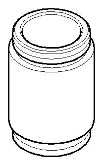 Dornbracht Nippel Ersatzteile 09240311520 D. 22 x 33 mm Chrom