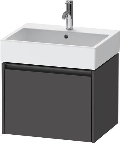 Duravit Ketho.2 Waschtischunterbau wandhängend Graphit Matt 584x460x440 mm - K25075049490000