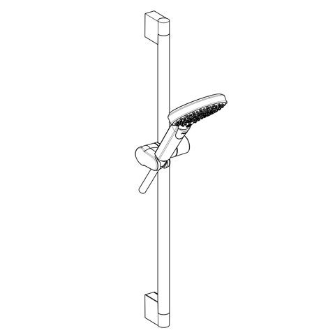 KLUDI-DIVE Brause-Set Dive X 3S 600 MM Brushed Gold PVD, 69630N0-0