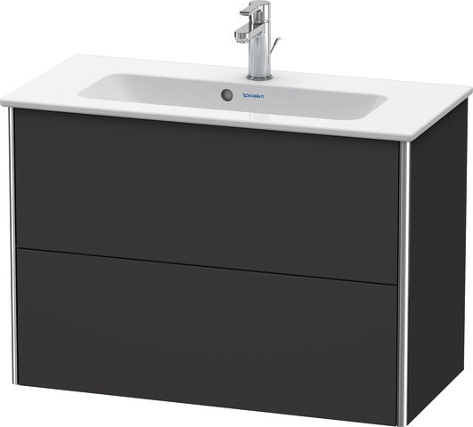 Duravit XSquare Waschtischunterbau wandhängend Graphit Supermatt 810x388x560 mm - XS416608080