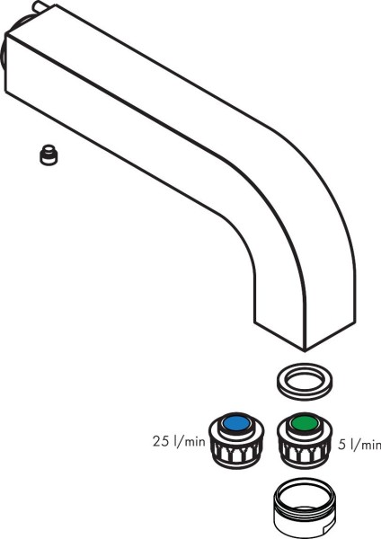 Hansgrohe Auslauf Axor Citterio 3-Loch Waschtischarmatur Wand 160mm chrom, 97238000