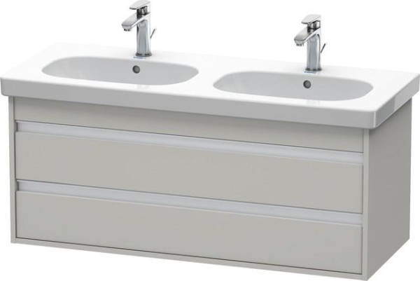 Duravit Ketho Waschtischunterbau wandhängend Betongrau Matt 1150x455x480 mm - KT664900707