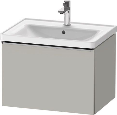 Duravit D-Neo Waschtischunterbau wandhängend Betongrau Matt 634x452x440 mm - DE4254070070000
