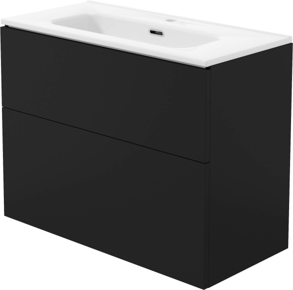 Neuesbad Set: Waschbecken Unterschrank NB1DESTUNU811 + Serie 100 Waschbecken NB1DECTU6U8M1