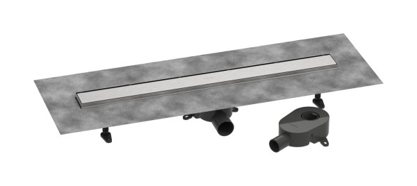 Hansgrohe Komplettset Duschrinne RainDrain Go 800 rücks.beflies.Stand./flache Instal. edelstahl geb