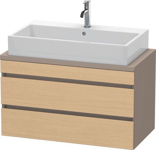 Duravit DuraStyle Konsolenwaschtischunterbau wandhängend Natur Eiche & Basalt Matt 900x478x512 mm -