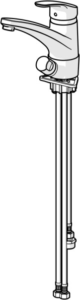 Hansa Spültischarmatur , Hansamix 0115, Absperrventil, verchromt, 01152283