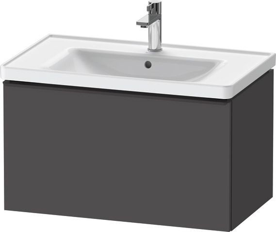 Duravit D-Neo Waschtischunterbau wandhängend Graphit Matt 784x452x440 mm - DE42550BD490000