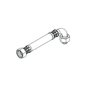 Hansgrohe Anschlußschlauch Pharo 800 mm gebogen, 25963000