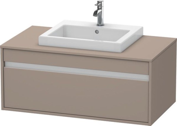Duravit Ketho Konsolenwaschtischunterbau wandhängend Basalt Matt 1000x550x426 mm - KT679504343