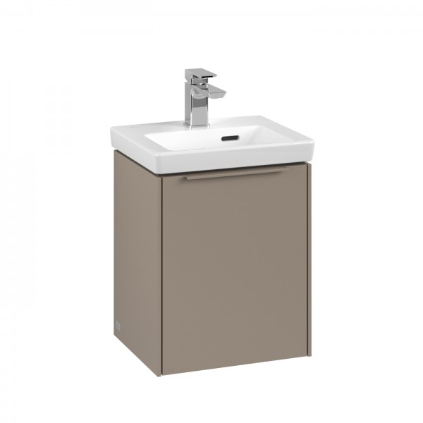 Villeroy & Boch Subway 3.0 Waschbeckenunterschrank, 1 Tür, 351 x 432 x 293 mm, Taupe / Taupe