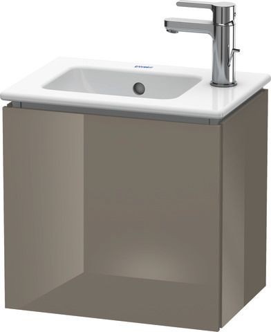 Duravit L-Cube Waschtischunterbau wandhängend Flanell Grau Hochglanz 420x294x400 mm - LC6272L8989