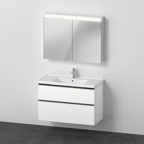 Duravit D-Neo Möbelwaschtisch mit Waschtischunterbau und Spiegelschrank 1000x480x2000 mm - DE0117018