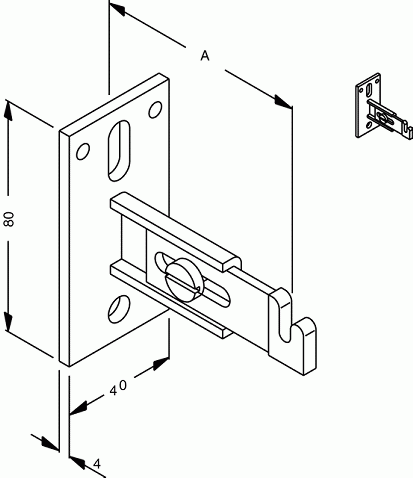 Zehnder Zubehör Wandkonsole AK 2 mit