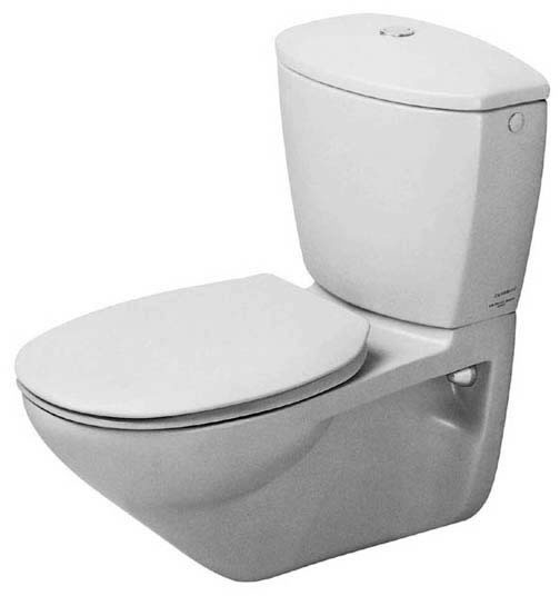 Duravit Duraplus Wand WC für Kombination Weiß Hochglanz 650 mm - 0195090000