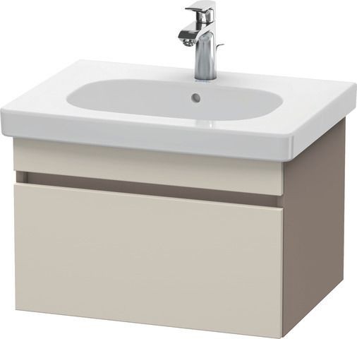 Duravit DuraStyle Waschtischunterbau wandhängend Taupe & Basalt Matt 600x453x398 mm - DS638309143