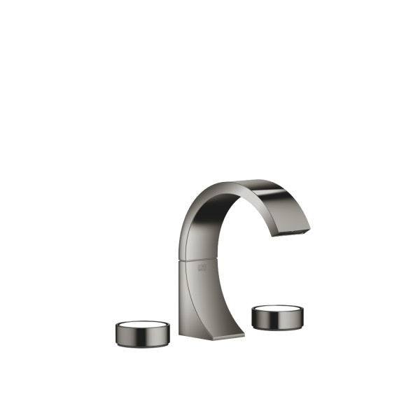 Dornbracht Waschtisch-Dreilochbatterie mit Ablaufgarnitur CYO 20710811 Dark Chrome