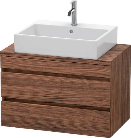 Duravit DuraStyle Konsolenwaschtischunterbau wandhängend Nussbaum dunkel Matt 800x478x512 mm - DS530