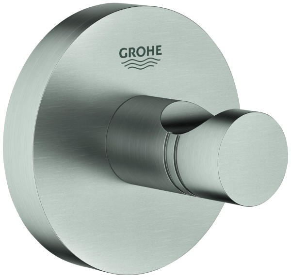 GROHE Bademantelhaken Essentials 40364 Metall supersteel, 40364DC1