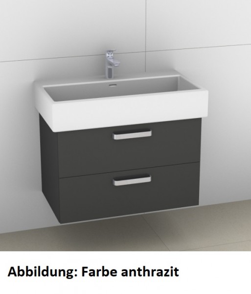 Artiqua 415 Waschtischunterschrank für Living City 817436 Sangallo Grau quer, 415-WU2L-L9-7152-432