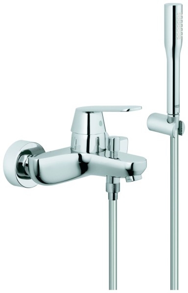 GROHE Wannenbatterie Eurosmart C 32832 mit Brausehalter u. Brauseschlauch chrom