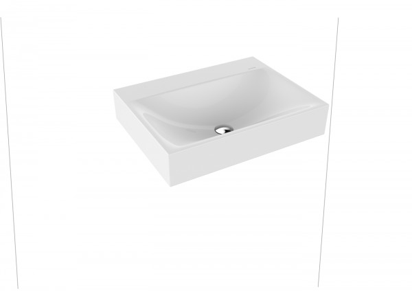 Kaldewei Wand-Waschtisch SILENIO, Modell 3044 mit Überlauf 600x460mm, 904306013001