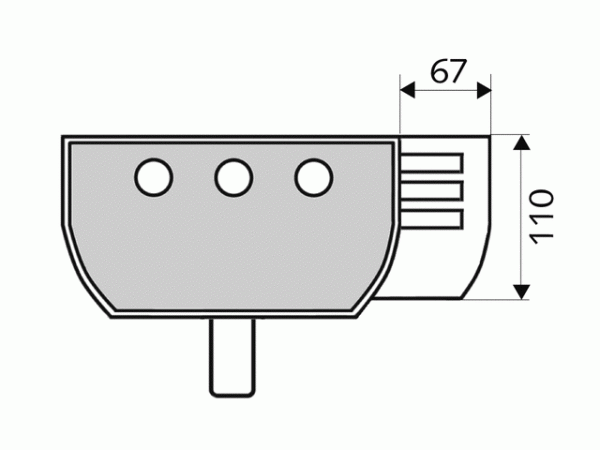 Schell Ablageschale LINUS für alle LINUS Duschpaneele Alu-eloxiert