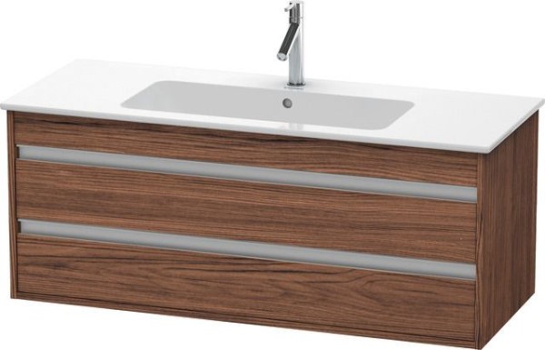 Duravit Ketho Waschtischunterbau wandhängend Nussbaum dunkel Matt 1200x475x480 mm - KT643102121
