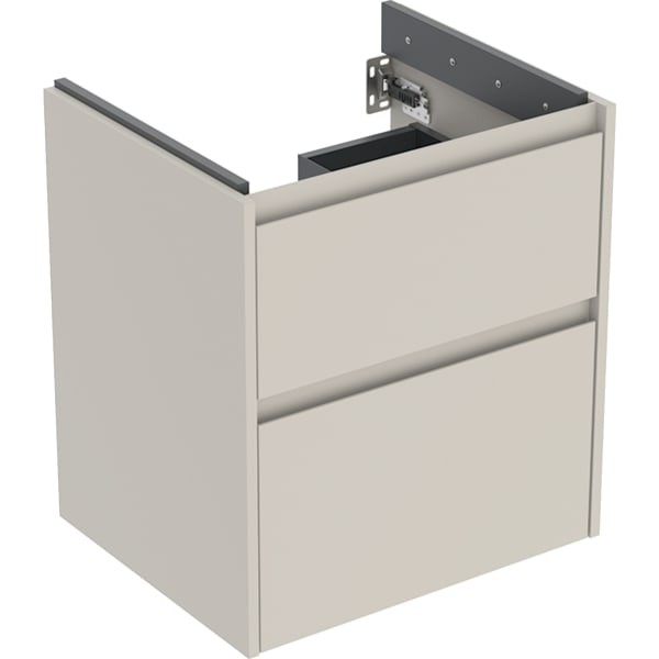 Geberit Renova Plan Unterschrank für Waschtisch, mit zwei Schubladen: 54.6x60.6x44.6cm, 504026DB1