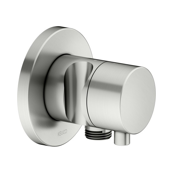 Keuco 2-Wege Umstellventil IXMO Comfort 59556, Schlauchan./Brauseh.,rund,Edelst.-finish, 59556061201