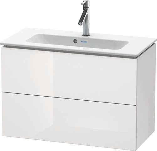 Duravit L-Cube Waschtischunterbau wandhängend Weiß Hochglanz 820x391x550 mm - LC625702222