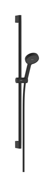 Hansgrohe Brauseset Activera S 95 1jet EcoSmart mit Brausestange Typ 95 mattschwarz, 28042670