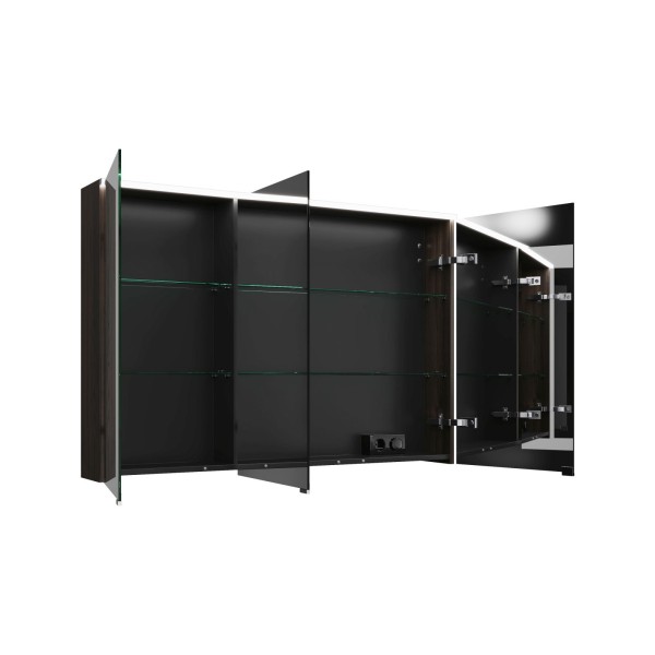 Burgbad Spiegelschrank Eqio 800x1200x170 Marone Dekor Trüffel, SPGS120RF2012
