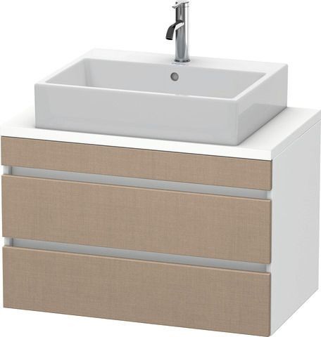 Duravit DuraStyle Konsolenwaschtischunterbau wandhängend Leinen & Weiß Matt 800x478x512 mm - DS53070