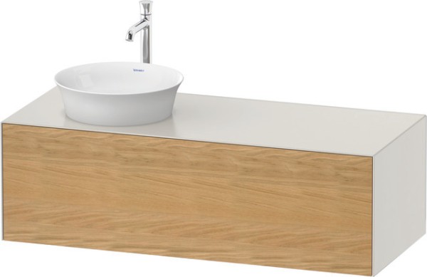 Duravit White Tulip Konsolenwaschtischunterbau wandhängend Natur Eiche & Nordic Weiß Matt & Seidenma