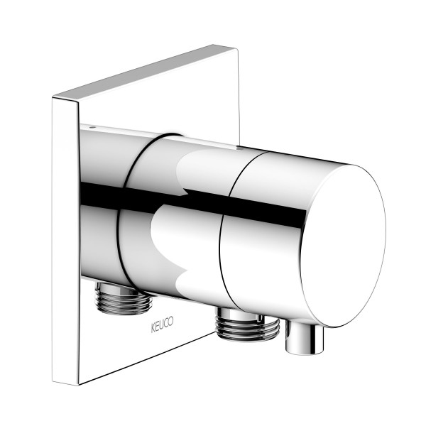 Keuco Absperrventil IXMO Comfort 59541, mit Schlauchanschluss, eckig, verchromt, 59541011102