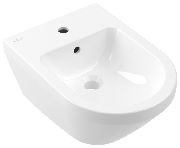 Villeroy & Boch Bidet Architectura 530x370x270mm Rund wandhängend Weiss Alpin