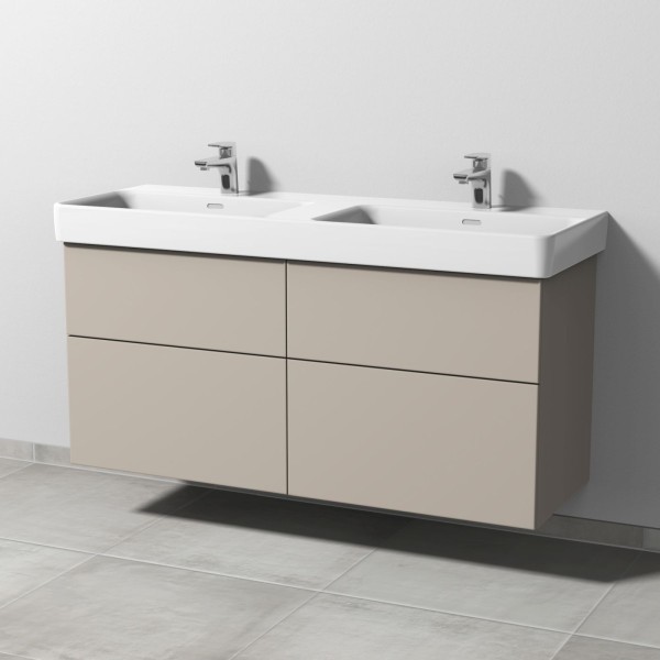 Sanipa 3way Waschtischunterbau zu Laufen Pro S Waschtisch mit 4 Auszügen, Kaschmir-Matt