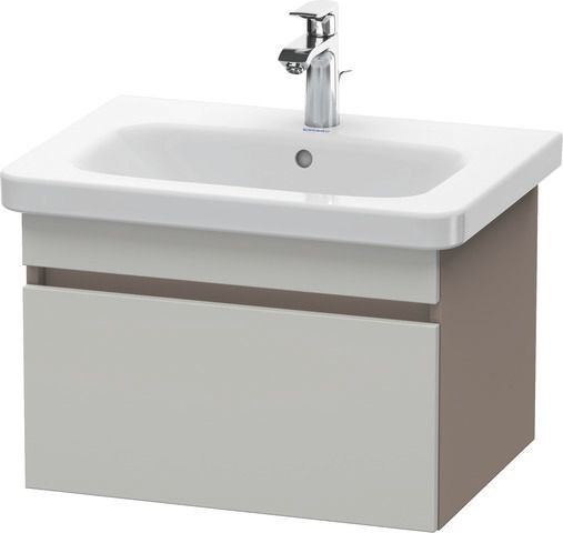 Duravit DuraStyle Waschtischunterbau wandhängend Betongrau & Basalt Matt 580x448x398 mm - DS63800074