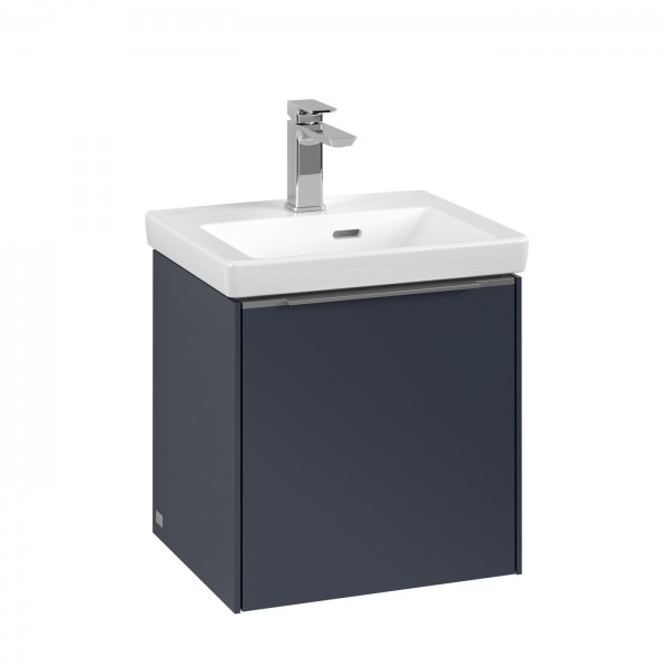 Villeroy & Boch Subway 3.0 Waschbeckenunterschrank, 1 Tür, 423 x 432 x 361,5 mm, Marine Blue / Marin