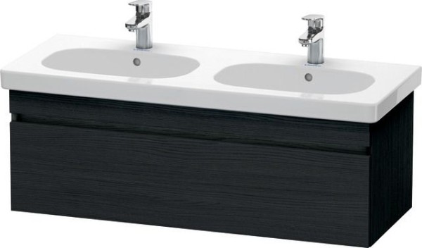 Duravit DuraStyle Waschtischunterbau wandhängend Eiche Schwarz Matt 1150x453x398 mm - DS638601616