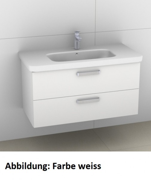 Artiqua 411 Waschtischunterschrank für DuraStyle 232010 Oxid Dunkelgrau quer, 411-WU2L-D44-7184-723