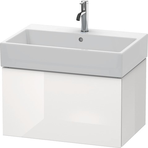 Duravit L-Cube Waschtischunterbau wandhängend Weiß Hochglanz 684x459x394 mm - LC617608585