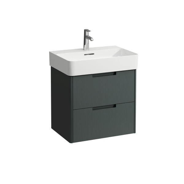 LAUFEN Waschtischunterschrank JUNA 400x521x515 2 Schubl m. Griffmulde f.WT H810283 verkehrsgrau, H41