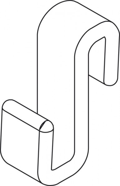 Kermi Handtuch-Haken Pasa HHHHH Transparente Handtuchhalter-Haken, ZDHHHHHPA000XK