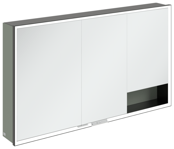 Villeroy & Boch Aufputz-Spiegelschrank My View+ B48113 1300x750x168mm m. Bel. Soft Green