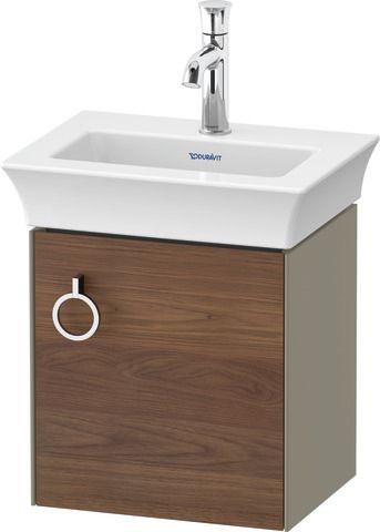 Duravit White Tulip Waschtischunterbau wandhängend Amerikanischer Nussbaum & Stein Grau Hochglanz &