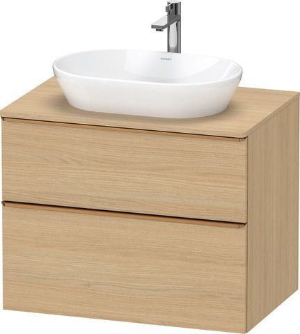 Duravit D-Neo Konsolenwaschtischunterbau wandhängend Natur Eiche Matt 800x550x664 mm - DE49670043000
