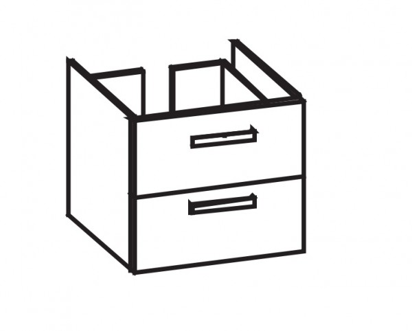 Artiqua 413 Waschtischunterschrank für Xeno 126260 Sanremo Eiche quer NB, 413-WU2L-K94-7145-428
